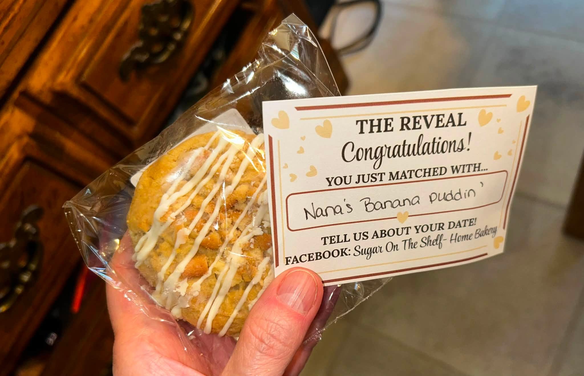 Blind Date cookie reveal